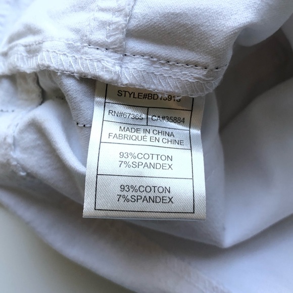 BB Dakota mid-rise white skinny w/ black stripe - Picture 6 of 12